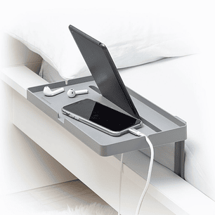 Estante para Cama Universal Bedten InnovaGoods – Mesita Auxiliar Portátil, Montaje sin Herramientas y Soporte para Dispositivos Móviles