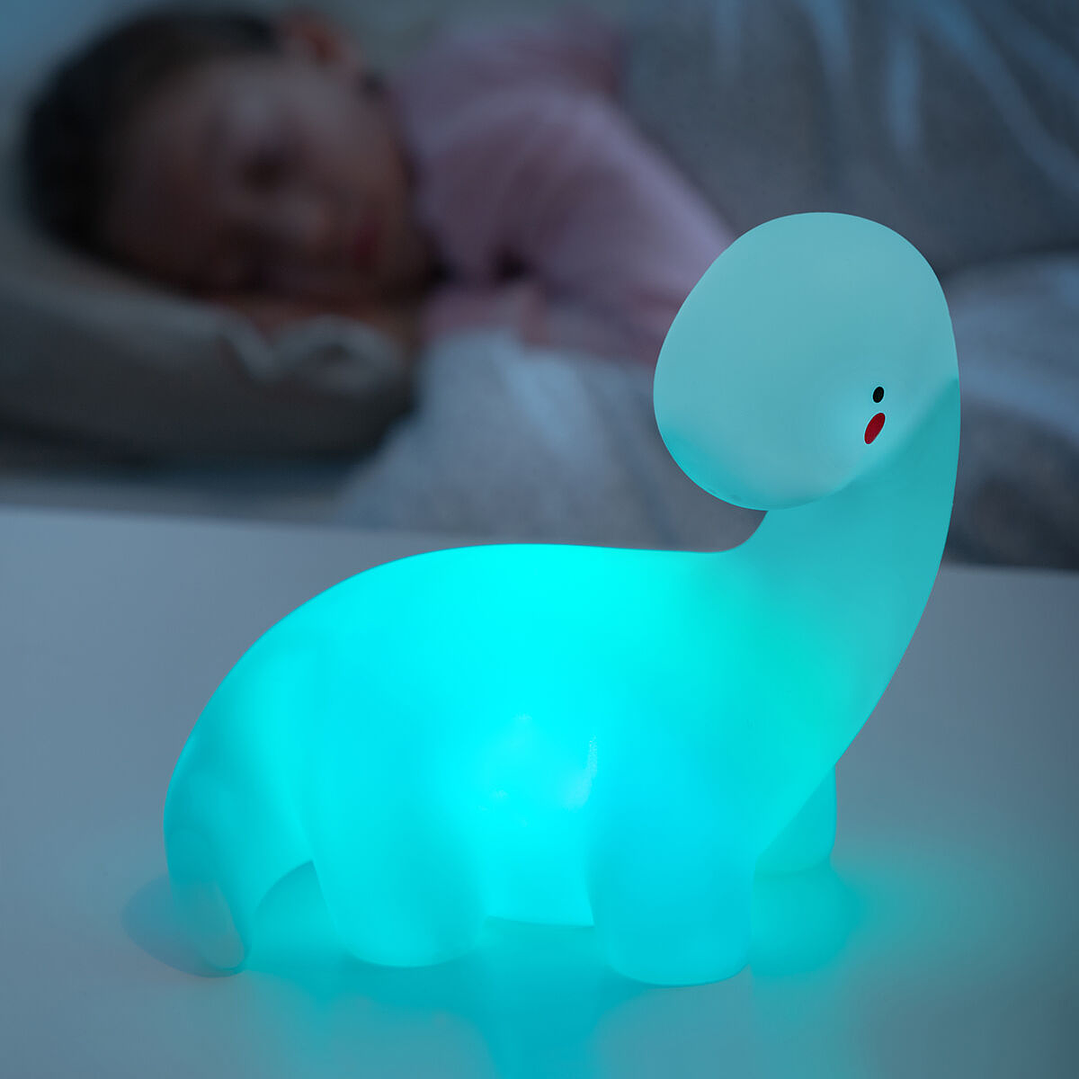 Lámpara Dinosaurio LED Multicolor Lightosaurus InnovaGoods – Quitamiedos Infantil, Decorativa y Segura, con Luz RGB Portátil 3
