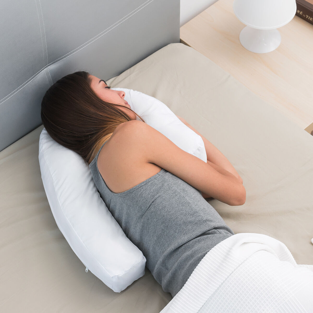 Almohada Ergonómica en Forma de U Slupill InnovaGoods – Postura Lateral Correcta, Sueño Reparador y Alivio para Embarazo 4