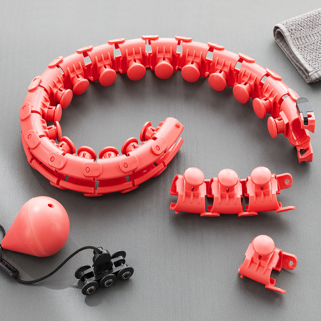 Aro de Fitness Inteligente con Peso Fittehoop InnovaGoods – Ejercicio en Casa, Masaje 360º y Tonificación Corporal Ajustabl 5