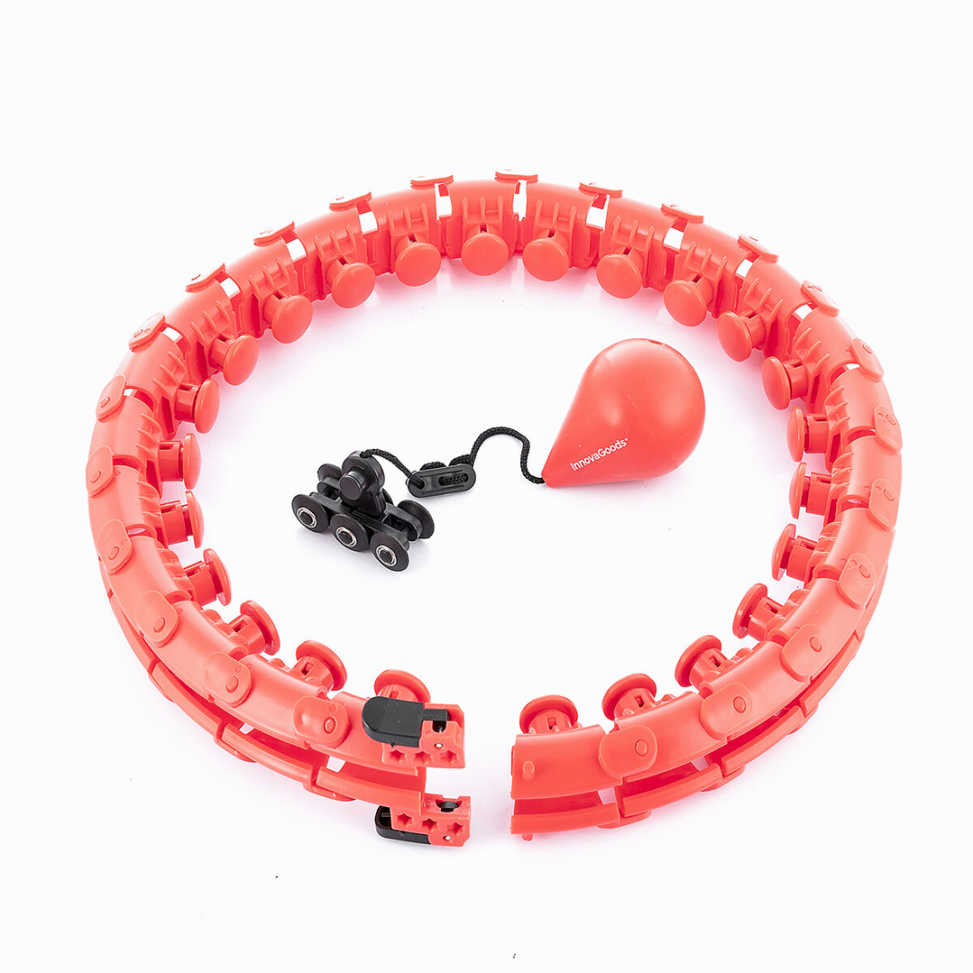 Aro de Fitness Inteligente con Peso Fittehoop InnovaGoods – Ejercicio en Casa, Masaje 360º y Tonificación Corporal Ajustabl 9