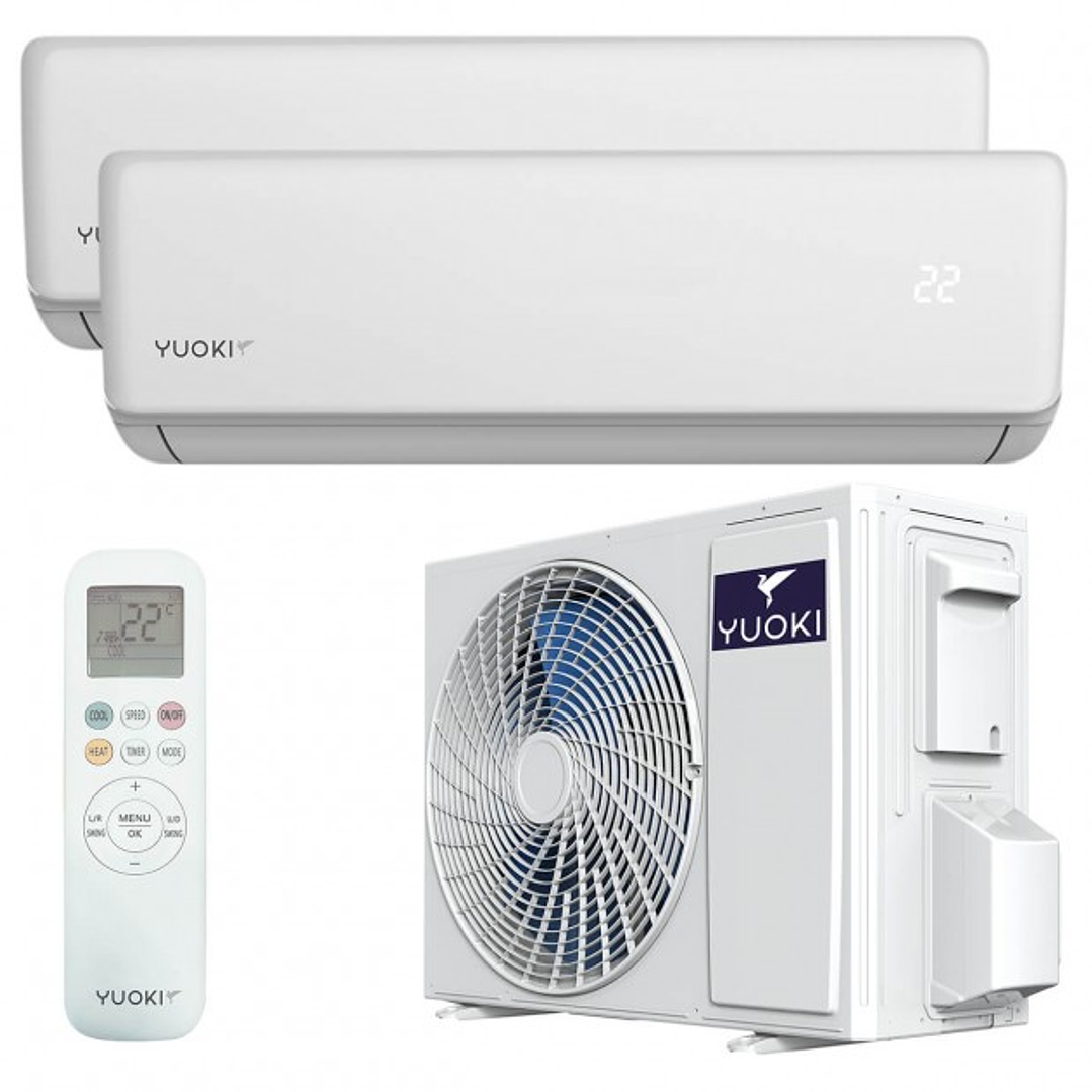 Equipo Multisplit YUOKI 2x1 con WiFi - Climatización Eficiente y Silenciosa 1