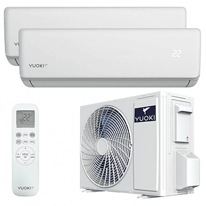 Equipo Multisplit YUOKI 2x1 con WiFi - Climatización Eficiente y Silenciosa