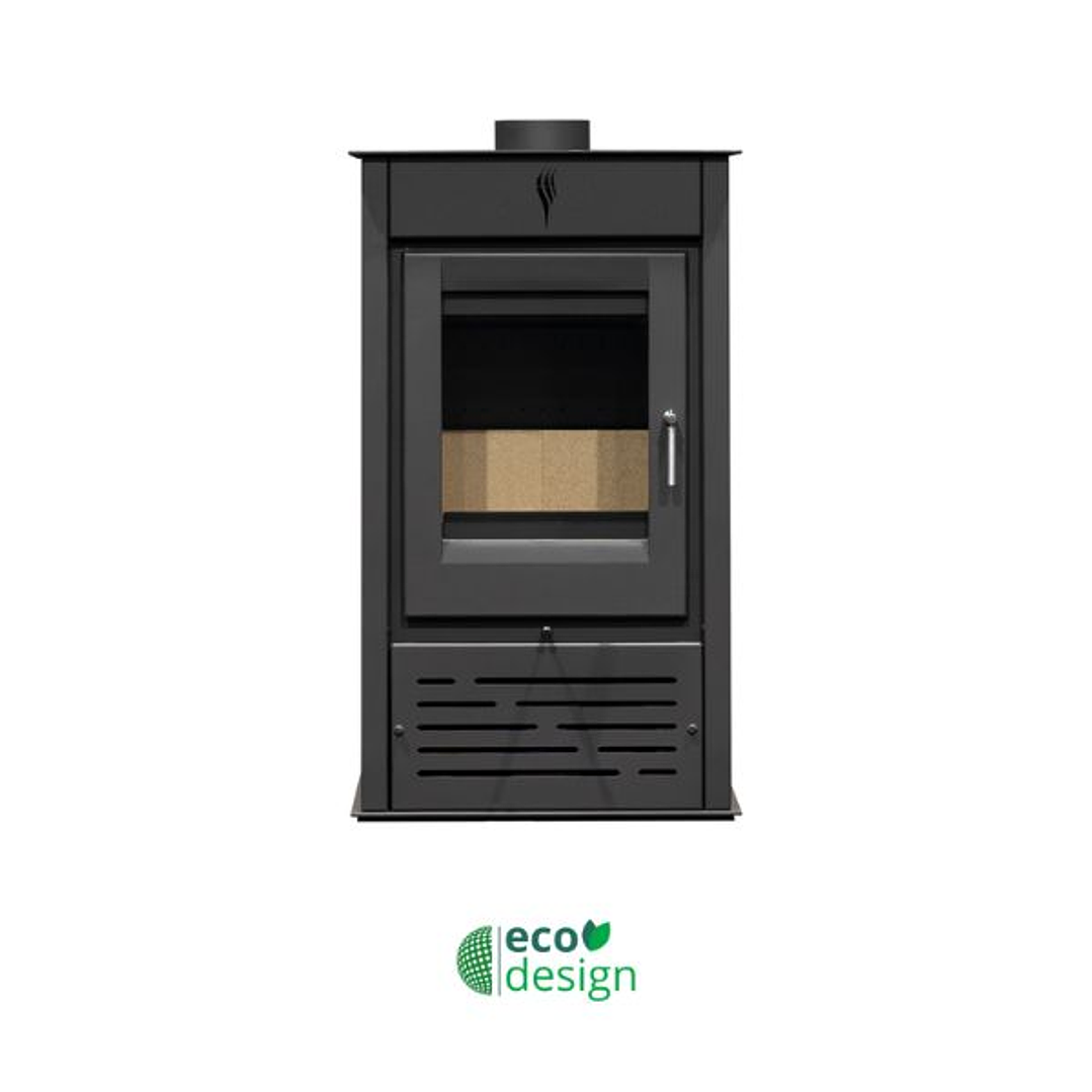 Estufa a Leña SR895 con Ventilación Forzada - Potencia de 5,5kW y Fabricación en Acero para Calefacción Eficiente 2