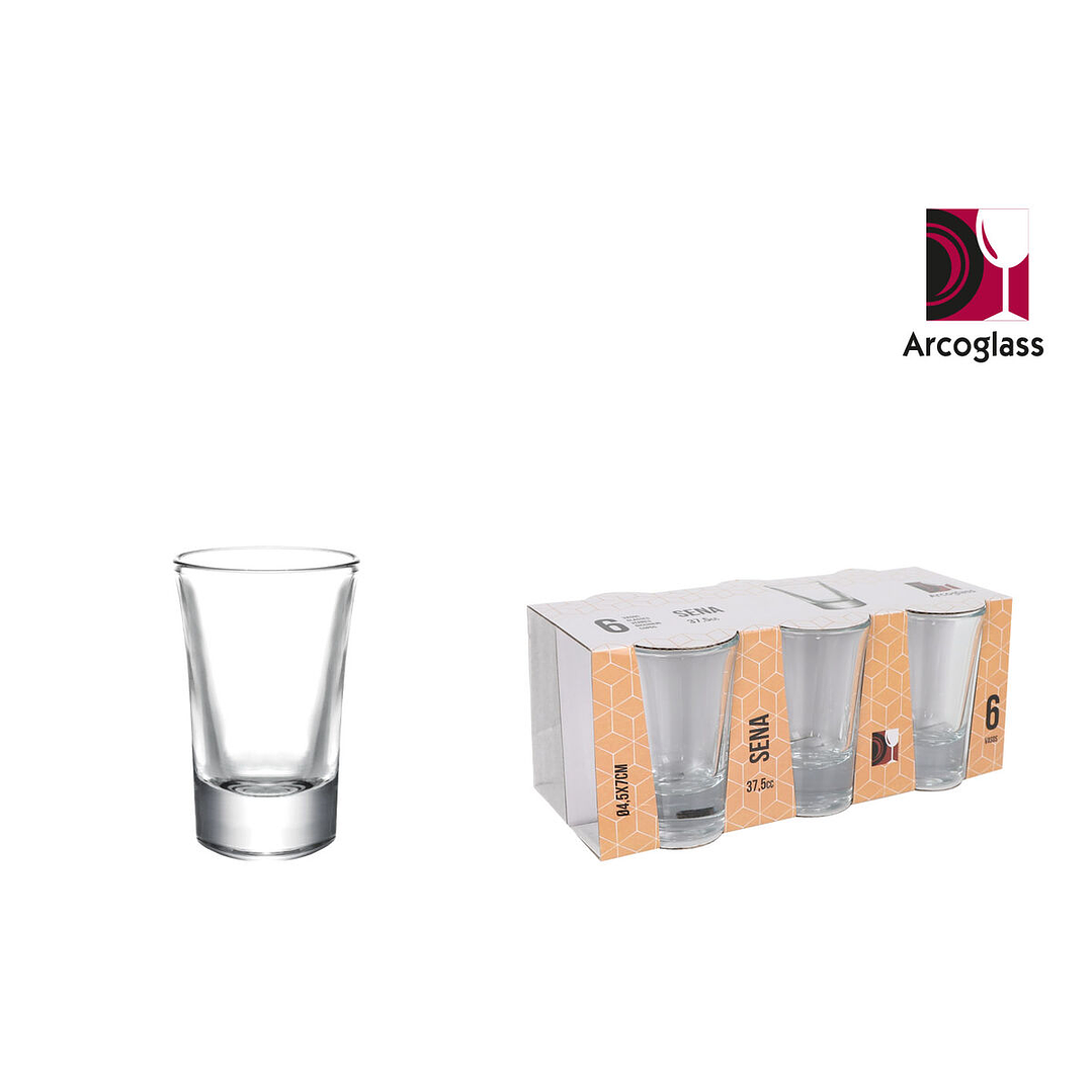 Set de Vasos de Chupito La Mediterránea Sena - Elegancia y Resistencia en Vidrio para tus Celebraciones 2