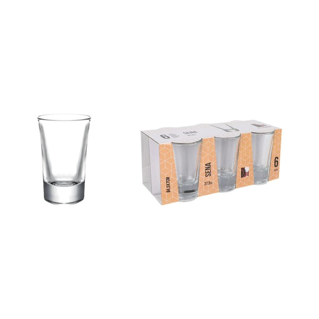 Set de Vasos de Chupito La Mediterránea Sena - Elegancia y Resistencia en Vidrio para tus Celebraciones 3