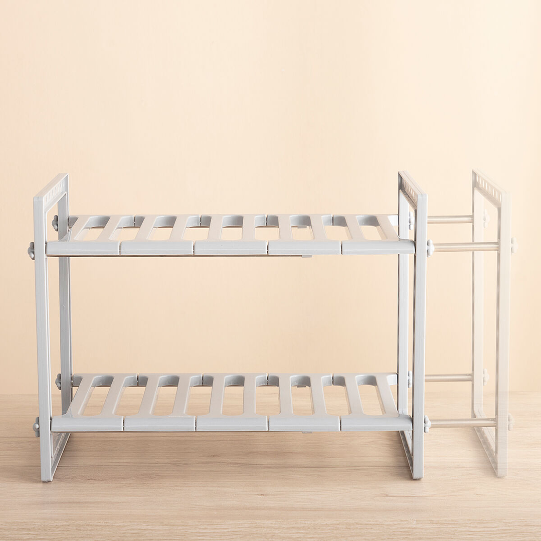 Estantería Extensible para Fregadero Shibblek InnovaGoods – Organiza tu Cocina con 2 Estantes Ajustables y Máxima Versatilidad 7