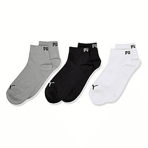 Calcetines Deportivos Puma KIDS QUARTER (Pack 3 Pares) – Calcetines Infantiles de Algodón