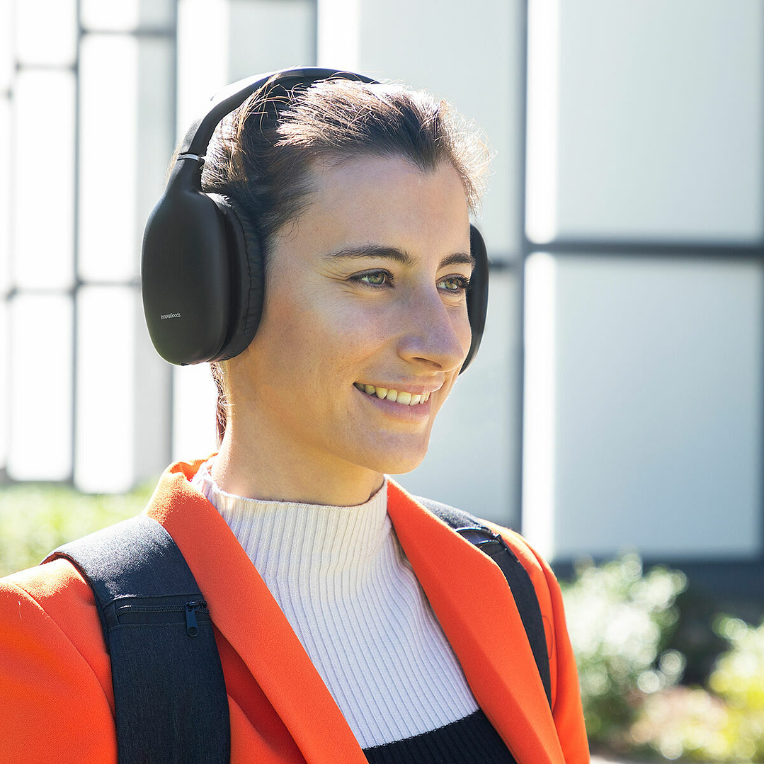 Auriculares de Diadema Plegables Inalámbricos Folbeat InnovaGoods – Bluetooth 5.3 con Micrófono y Aislamiento de Ruido 10