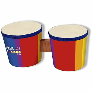 Instrumento Musical Infantil Reig Tambor de Madera y Plástico | Juguete Educativo Multicolor +3 Años