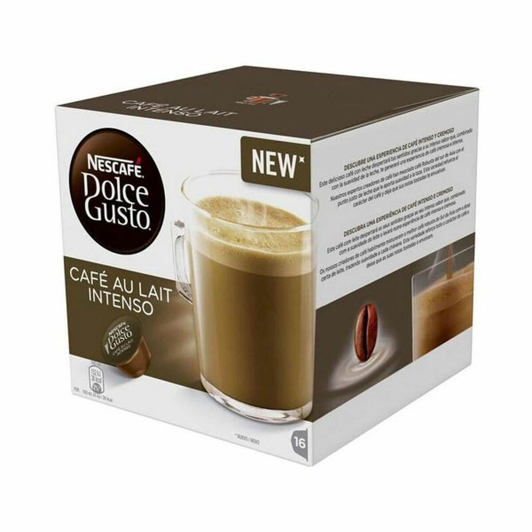 Cápsulas de Café Nescafé Dolce Gusto Café Au Lait Intenso 48116 | Pack 16 Uds 1