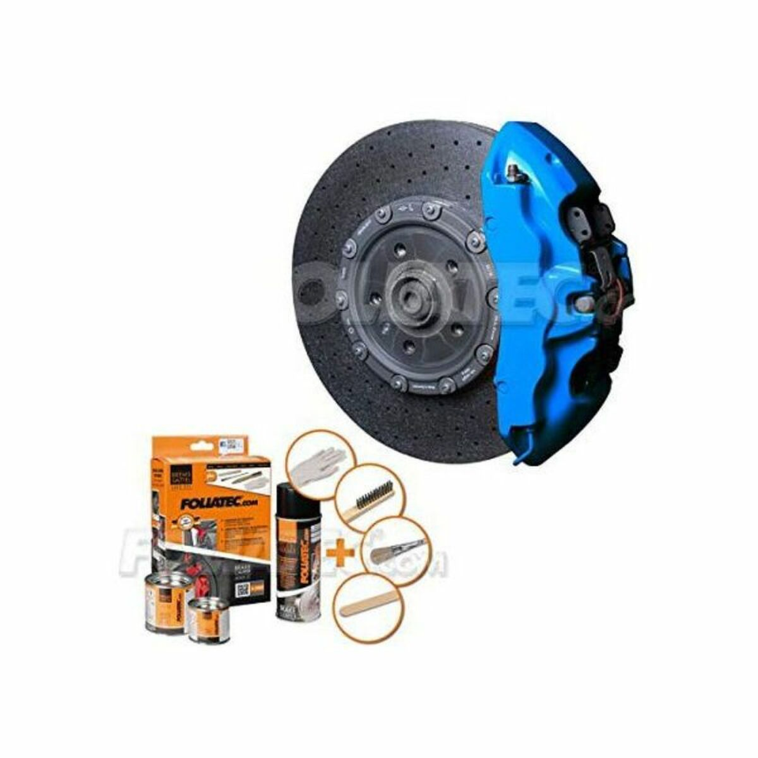 Set de Pintura Foliatec para Pinzas de Freno – 3 Piezas, 500 ml, Acabado Gloss, Colores Blanco, Negro, Turquesa y Negro/Naranja 2