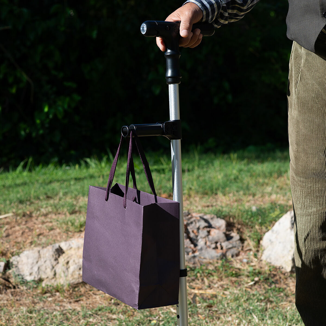 Bastón Extensible con LED, Alarma y Mano Mecánica Hannde  6