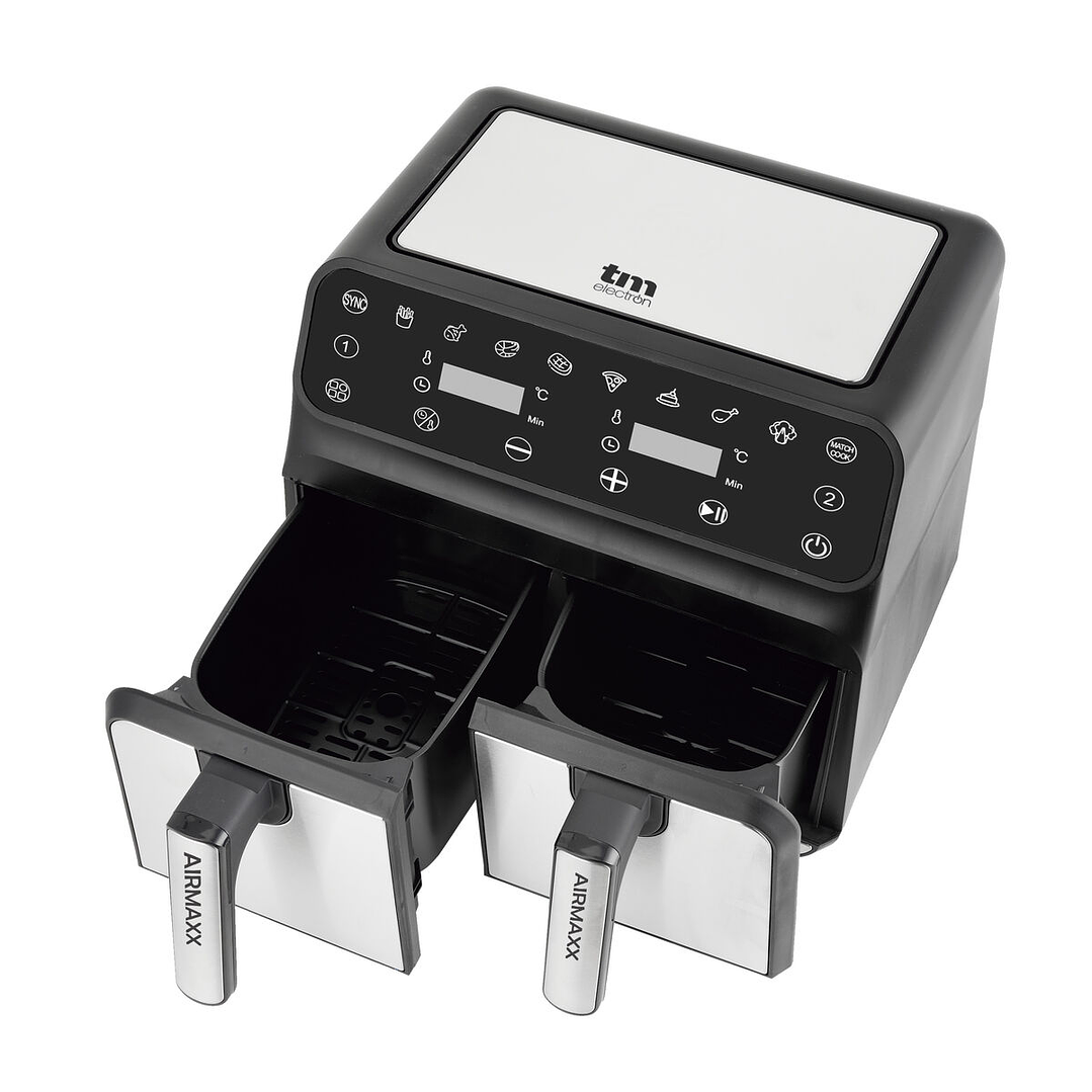 Freidora de Aire Dual TM Electron 8L 1700W con Pantalla Digital y 8 Programas 7