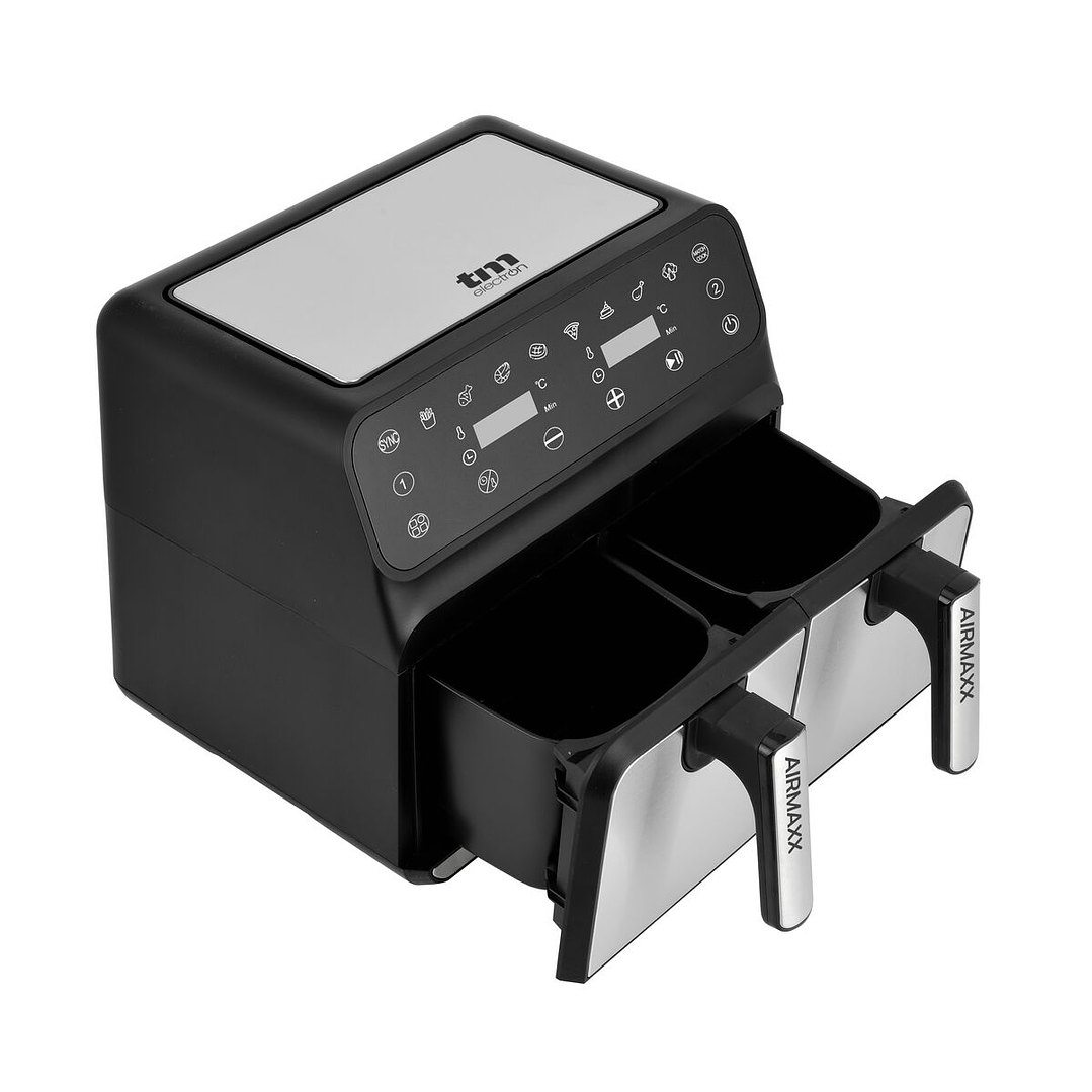 Freidora de Aire Dual TM Electron 8L 1700W con Pantalla Digital y 8 Programas 8