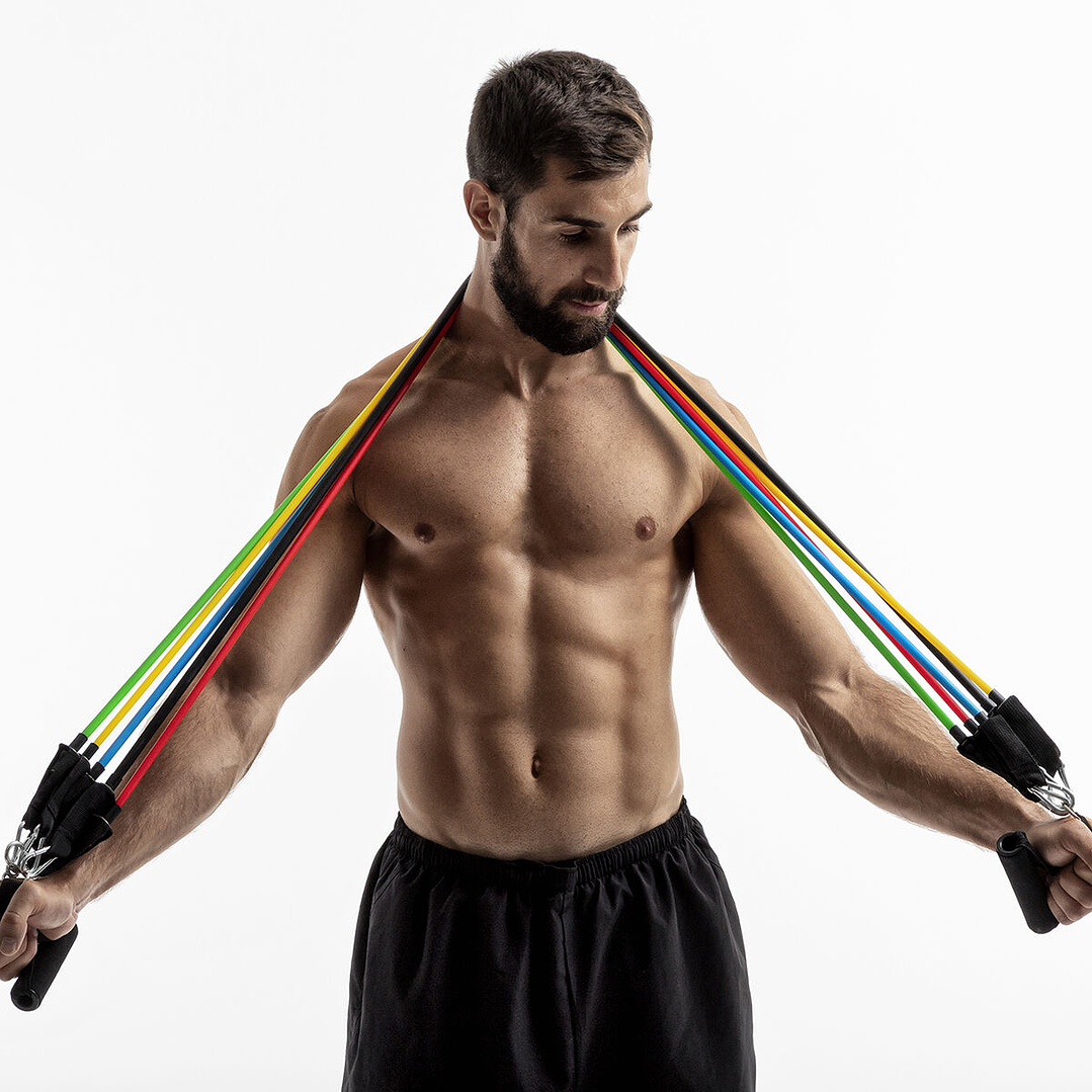 Set de Bandas de Resistencia con Accesorios InnovaGoods 5 Unidades – Entrenamiento Completo en Casa o Gimnasio 5