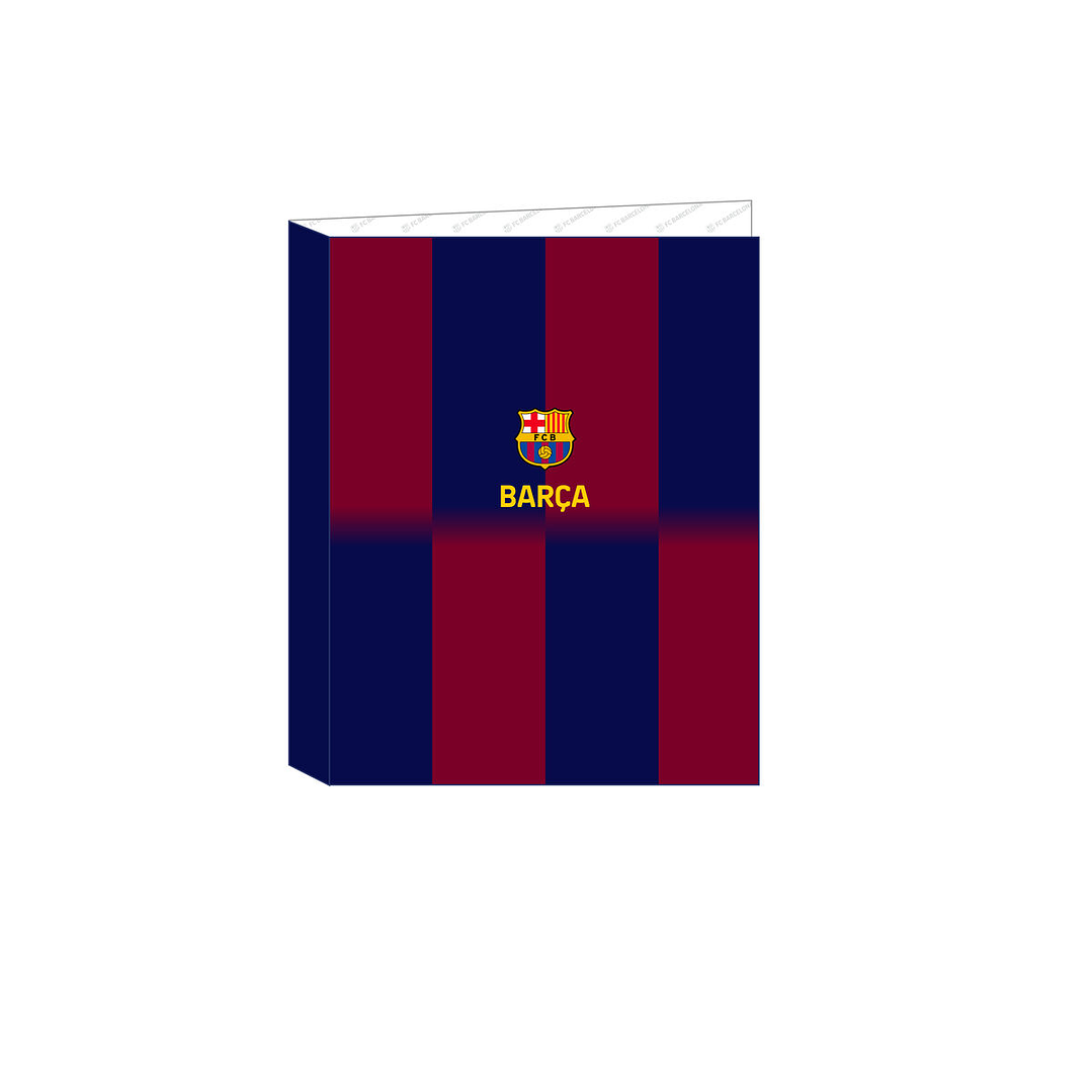 Carpeta de Anillas F.C. Barcelona A4 Azul y Granate | Diseño Deportivo con Tapa Dura y 4 Anillas 1