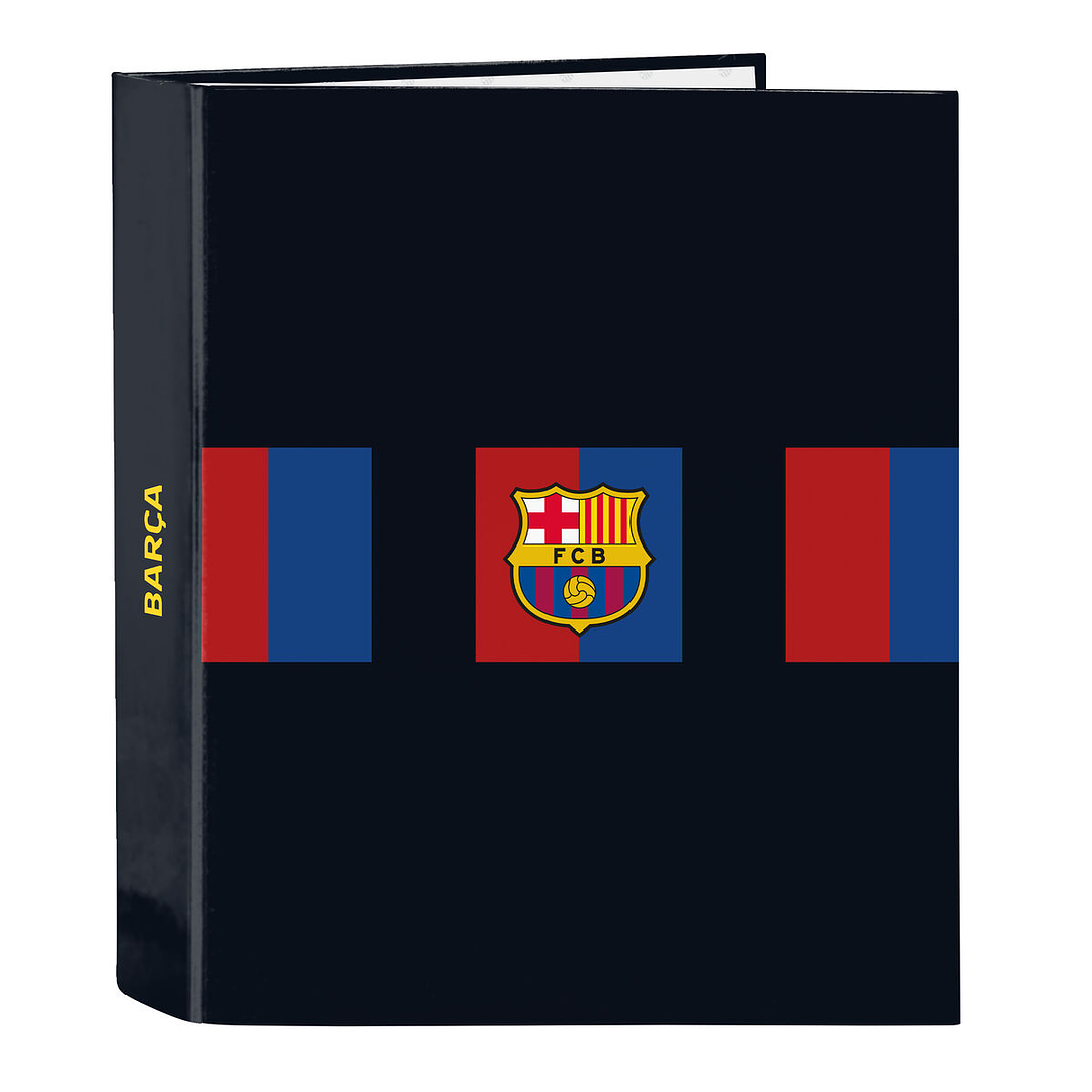 Carpeta de Anillas F.C. Barcelona A4 Granate y Azul Marino 27x33x6 cm Oficial 1