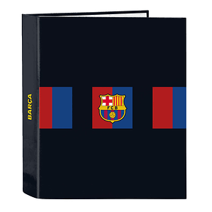 Carpeta de Anillas F.C. Barcelona A4 Granate y Azul Marino 27x33x6 cm Oficial