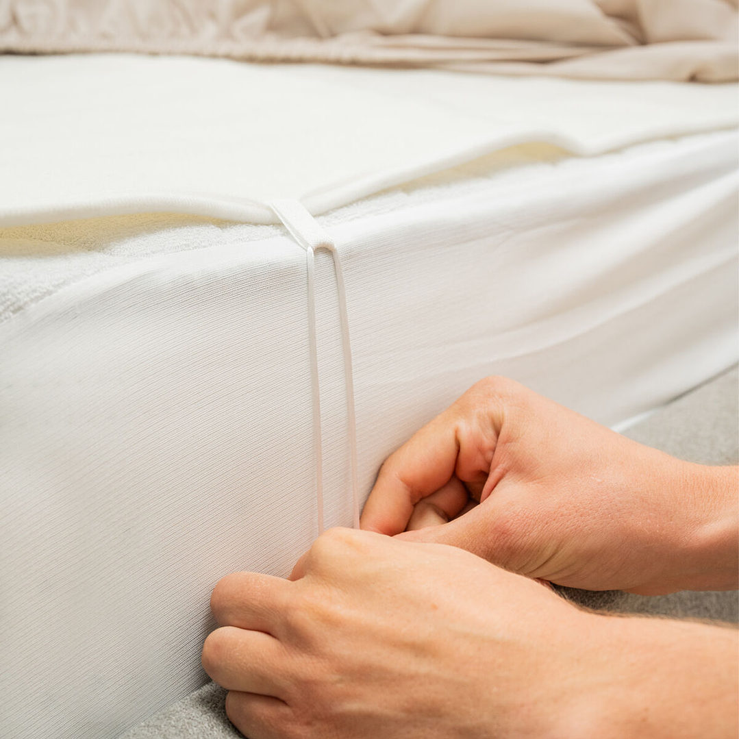 Calientacamas Eléctrico Doble Blewarm InnovaGoods 140x160 cm | Cubrecolchón Térmico Blanco con 2 Mandos y 3 Niveles de Temperatura 6