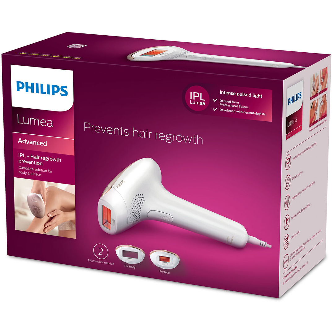 Depiladora Eléctrica Philips Lumea Advanced SC1997/00 | Luz Pulsada IPL con 5 Niveles de Intensidad para Cara y Cuerpo 2