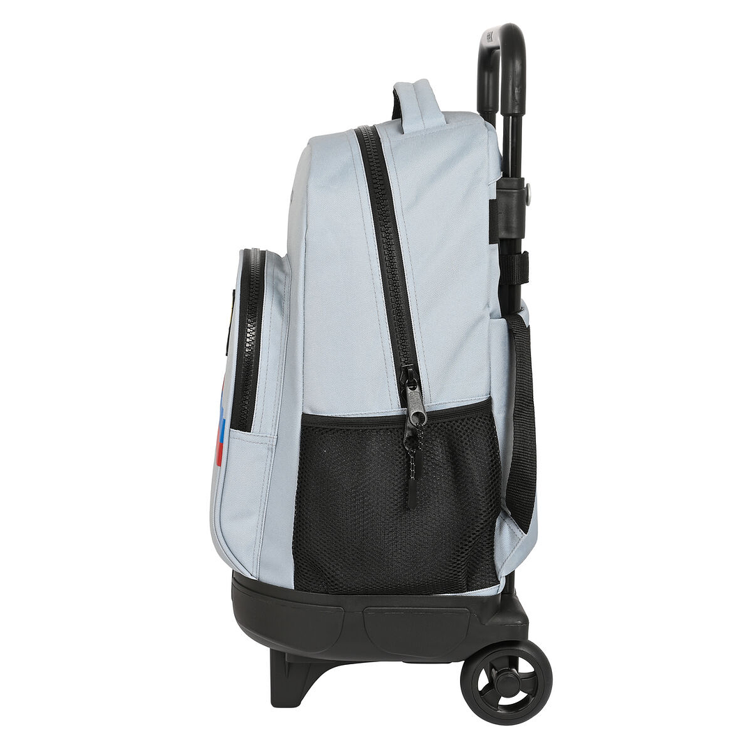 Mochila Escolar con Ruedas F.C. Barcelona Gris 33x45x22 cm – Infantil, Extraíble, Acolchada y con Gran Capacidad 2