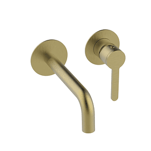 Grifo de Lavabo Monomando Empotrado Nexus Oro Cepillado – Diseño Atemporal en Acero Inoxidable 304 con Caudal 5L/min