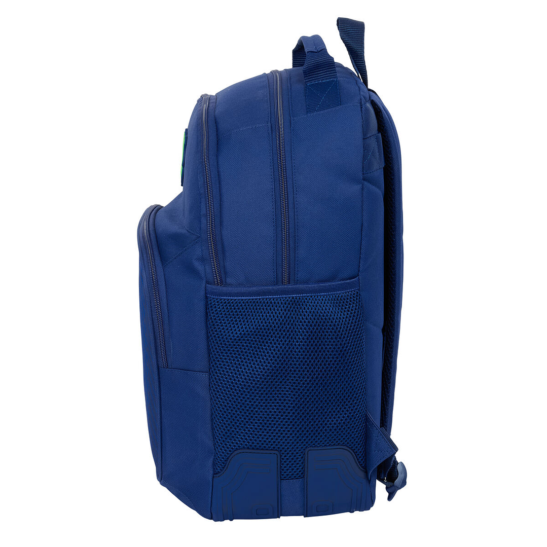 Mochila Escolar F.C. Barcelona Azul Marino 32x42x15 cm – Diseño Deportivo, Ergonómico y Adaptable a Carro Portamochilas 2