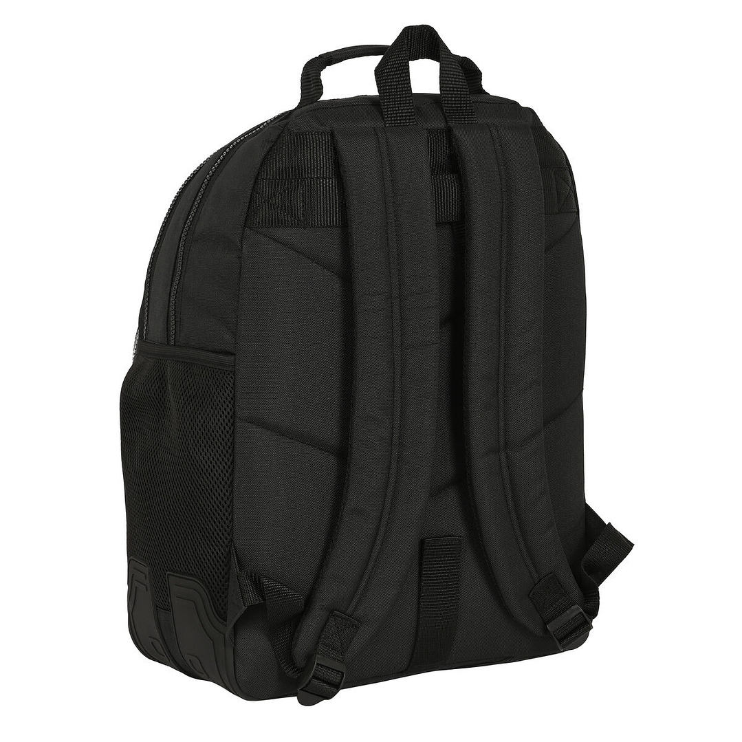 Mochila Escolar Safta Stone Negra 32x42x15 cm – Diseño Ergonómico, Alta Durabilidad y Adaptable a Carro Portamochilas 2