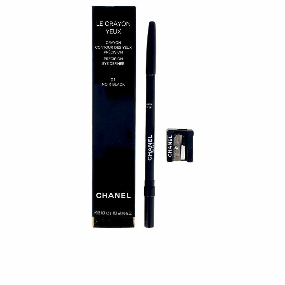 Lápiz de Ojos Chanel Le Crayon Yeux Noir Black-01 – Precisión, Intensidad y Larga Duración para una Mirada Impactante 1