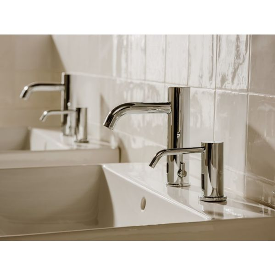 Dispensador Electrónico de Jabón o Gel Hidroalcohólico Ona-E con Sensor Touchless de Repisa Cromado 3