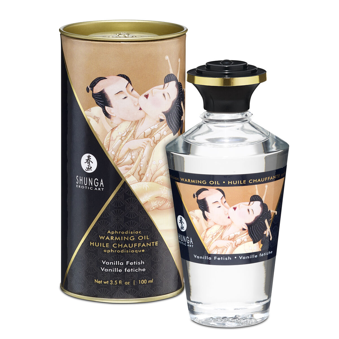 Aceite de Masaje Erótico Shunga Vanilla Fetish 100 ml – Aroma a Vainilla con Efecto Calor y Envío Confidencial 1