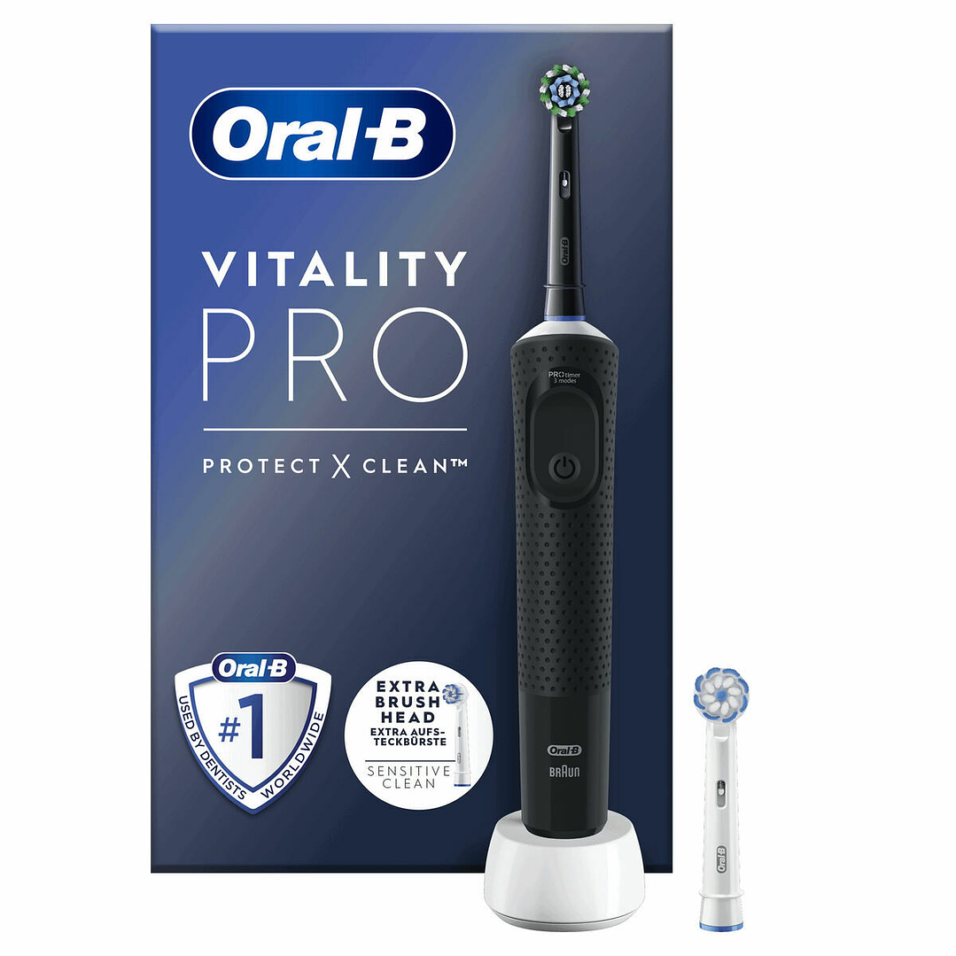 Cepillo de Dientes Eléctrico Oral-B Vitality Pro Negro | Limpieza 2D, 3 Modos de Cepillado y Temporizador Profesional 5