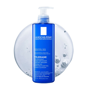 Gel Limpiador Facial La Roche Posay Toleriane 400 ml | Purificante, Espumoso y Hipoalergénico para Piel Sensible