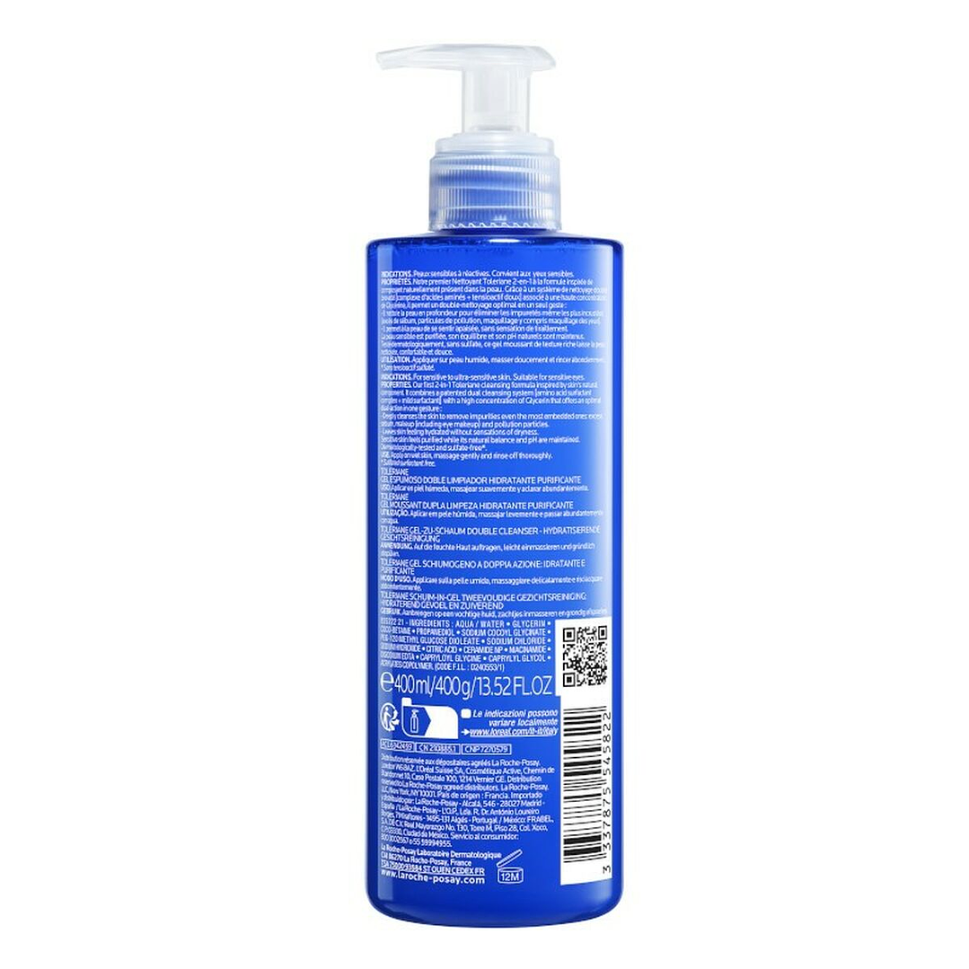 Gel Limpiador Facial La Roche Posay Toleriane 400 ml | Purificante, Espumoso y Hipoalergénico para Piel Sensible 3