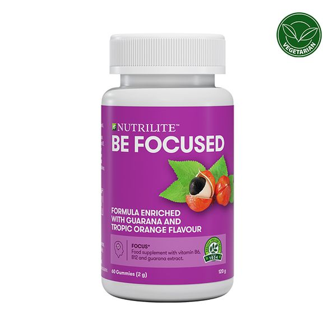 Gominolas Nutrilite™ Be Focused: Mejora tu Concentración con Vitaminas B6, B12 y Guaraná 1