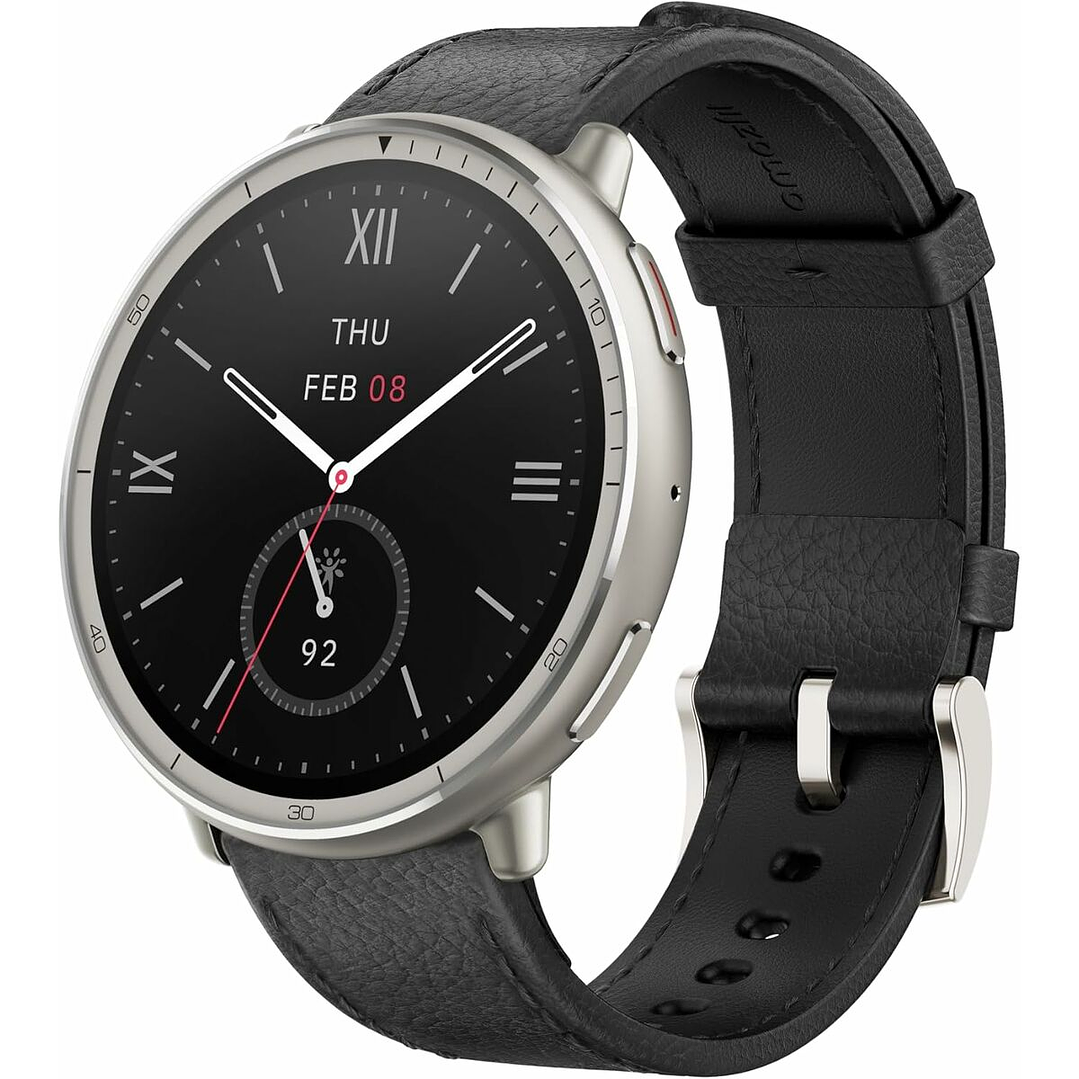 Smartwatch Amazfit W2433EU1N Negro Plateado | Reloj Inteligente con Pantalla AMOLED, Monitor de Salud y Conectividad Avanzada 1