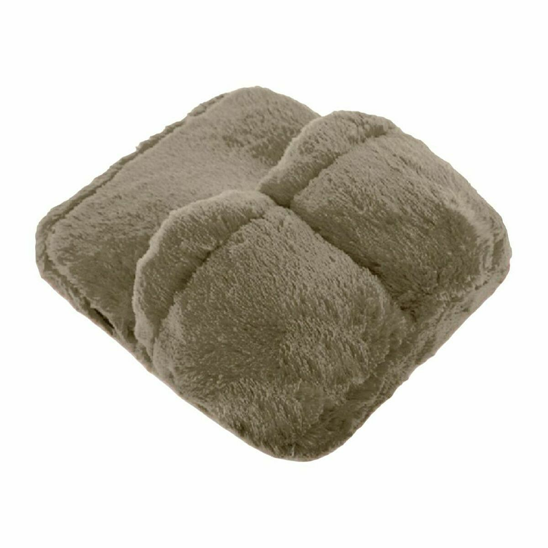 Masajeador de Pies Eléctrico InnovaGoods Color Taupé – Relajación Ergonómica con Tacto Suave y Funda Lavable 1