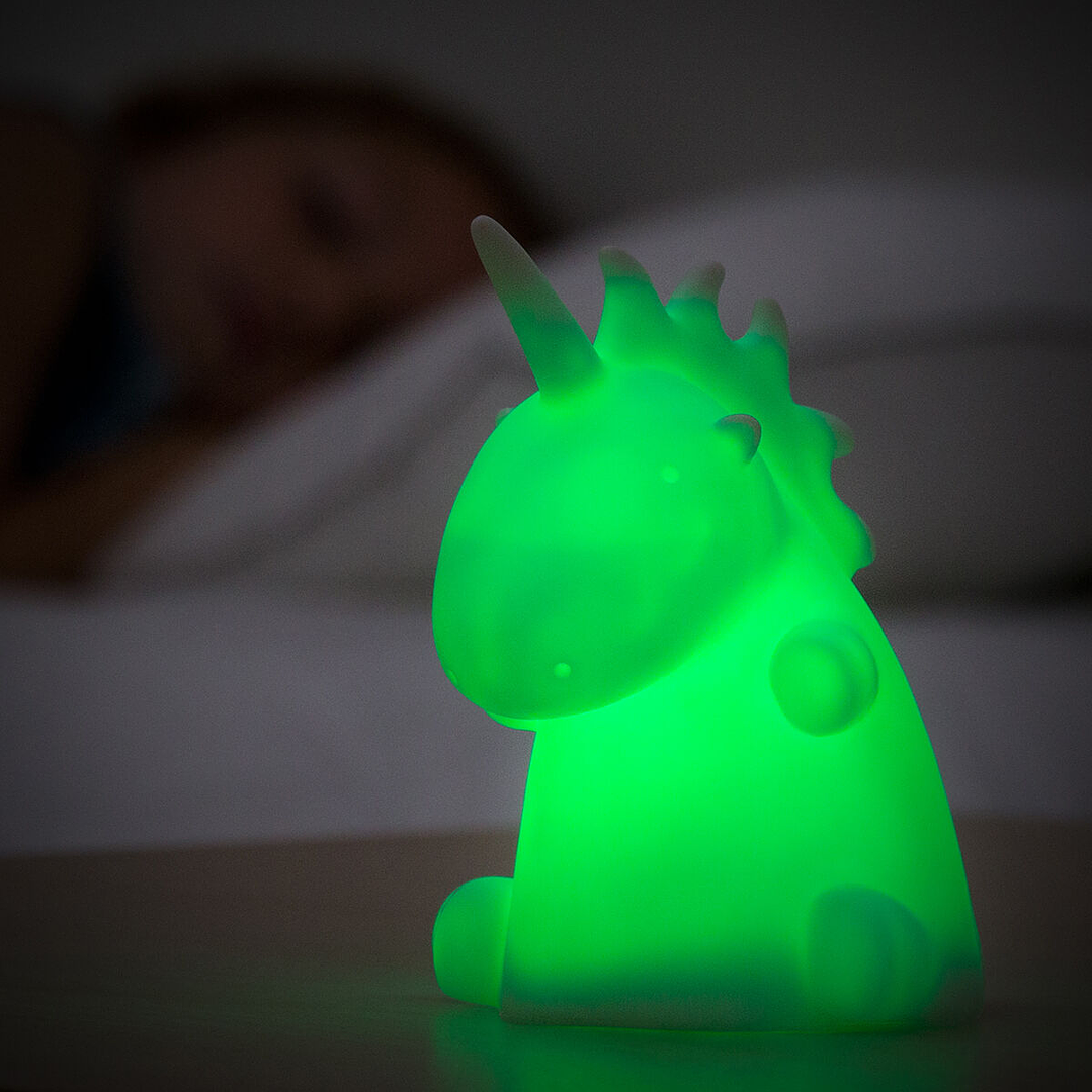 Lámpara Unicornio Multicolor LEDicorn InnovaGoods – Luz Quitamiedos Infantil LED RGB, Segura y Portátil para Mesilla de Noche 4