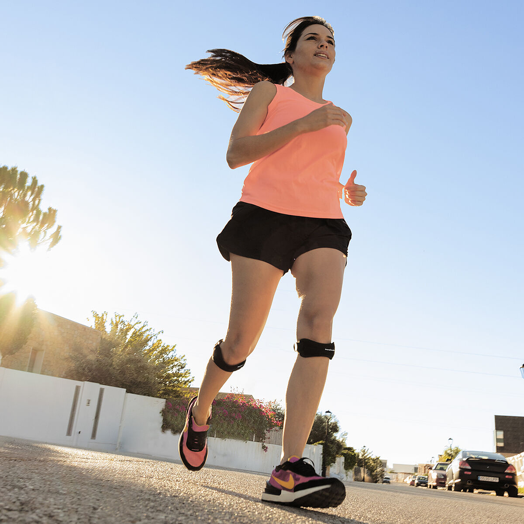 Banda de Sujeción para Rótula Forcnee InnovaGoods – Pack de 2 Unidades, Ajustable, Antideslizante y Ergonómica para Deporte y Tendinitis 6