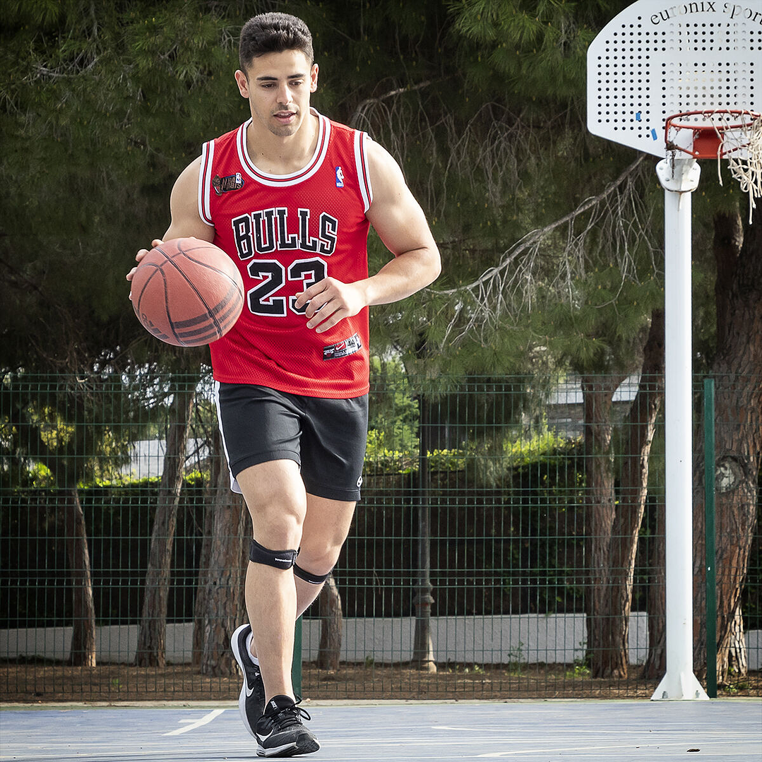 Banda de Sujeción para Rótula Forcnee InnovaGoods – Pack de 2 Unidades, Ajustable, Antideslizante y Ergonómica para Deporte y Tendinitis 8