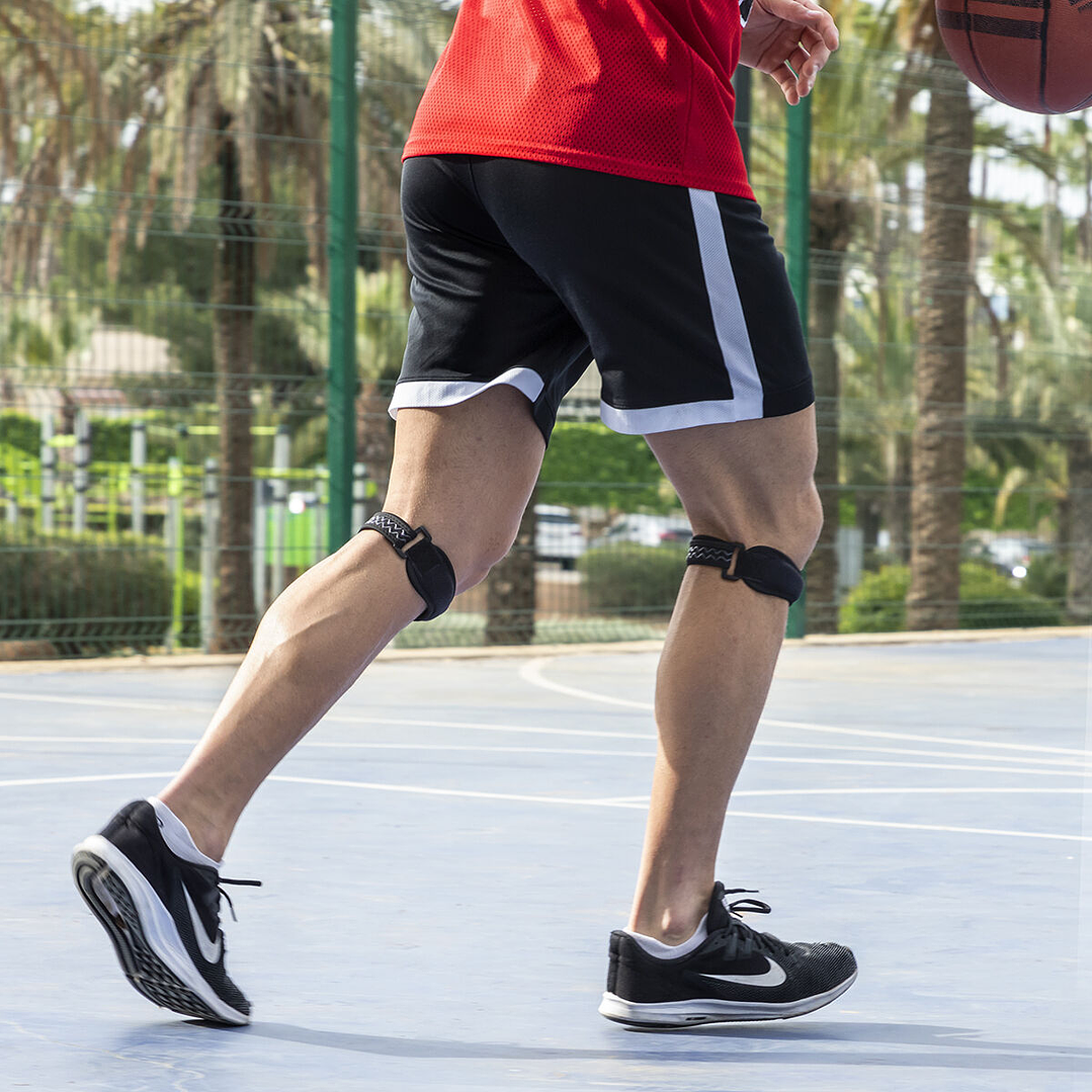 Banda de Sujeción para Rótula Forcnee InnovaGoods – Pack de 2 Unidades, Ajustable, Antideslizante y Ergonómica para Deporte y Tendinitis 10