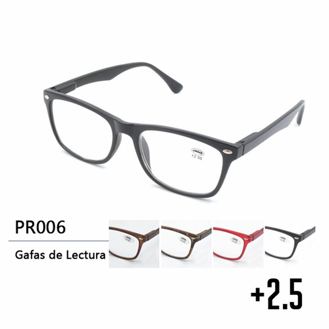 Gafas de Lectura Comfe PR006 +2.5 con Patillas Flexibles – Cómodas, Sanitarias y con Funda Incluida para Uso Diario 1