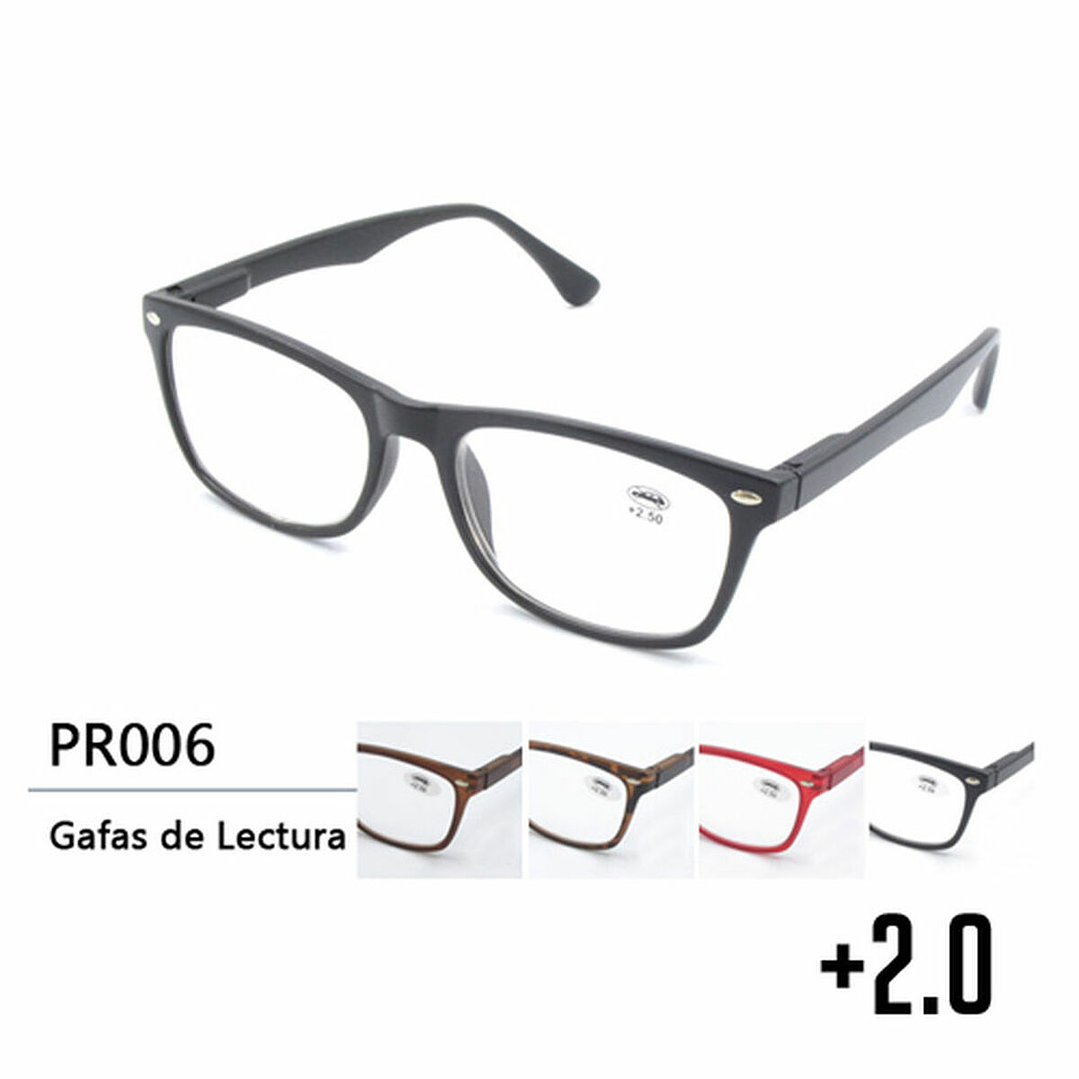 Gafas de Lectura Comfe PR006 +2.0 con Patillas Flexibles – Cómodas, Sanitarias y con Funda para Visión Cercana 1