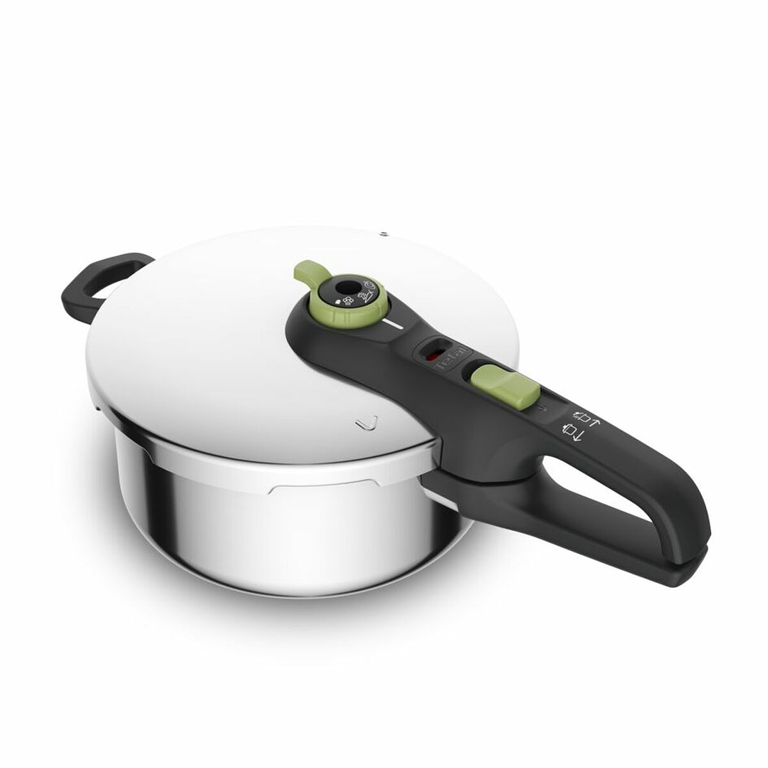Olla Express Tefal P2580400 de Acero Inoxidable 4L – Cocina Rápida y al Vapor, Apta para Inducción y Todo Tipo de Cocinas 1