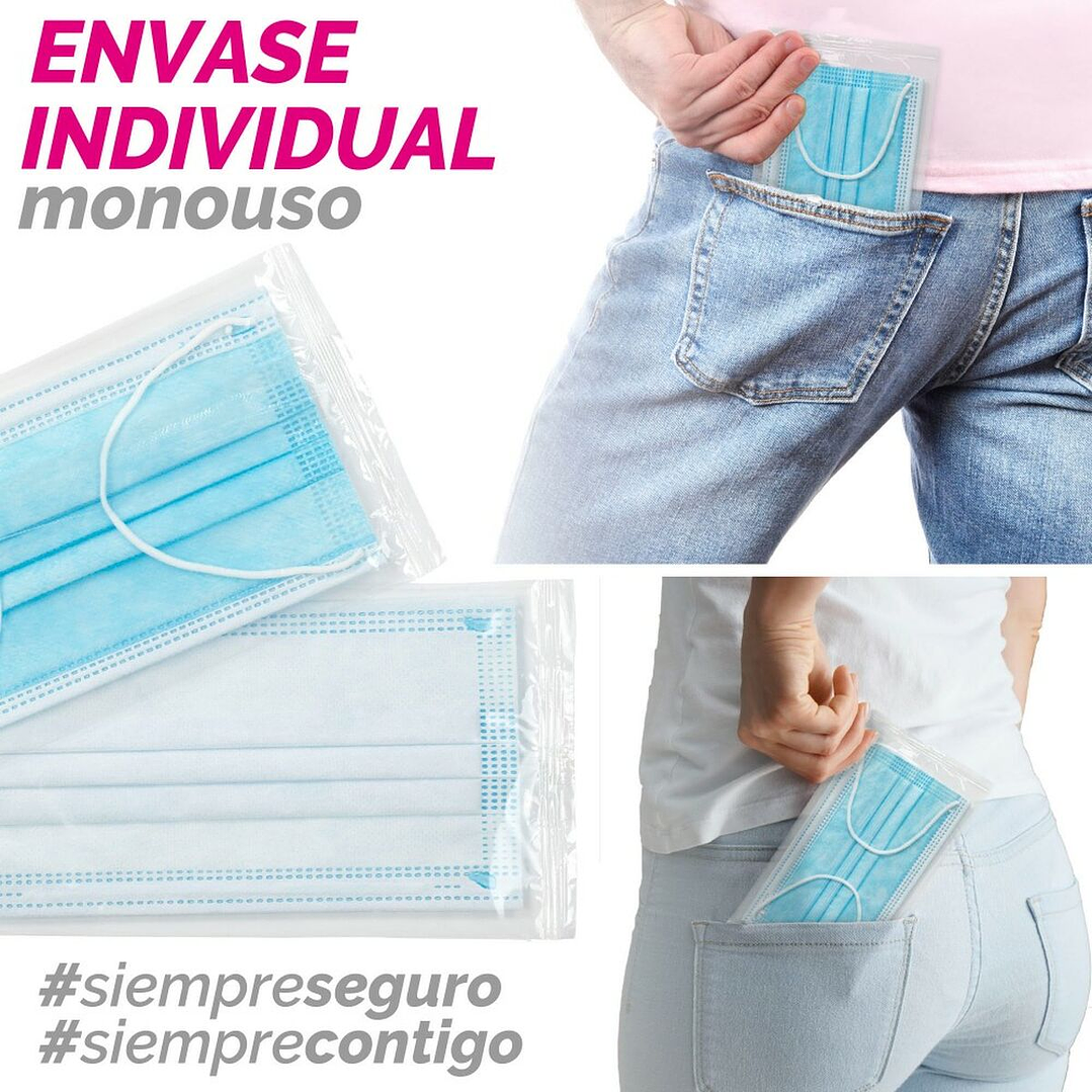 Caja de Mascarillas Higiénicas SensiKare (12 Cajas x 50 Unidades)  Protección Diaria, Alta Calidad y Comodidad para Uso Colectivo 6