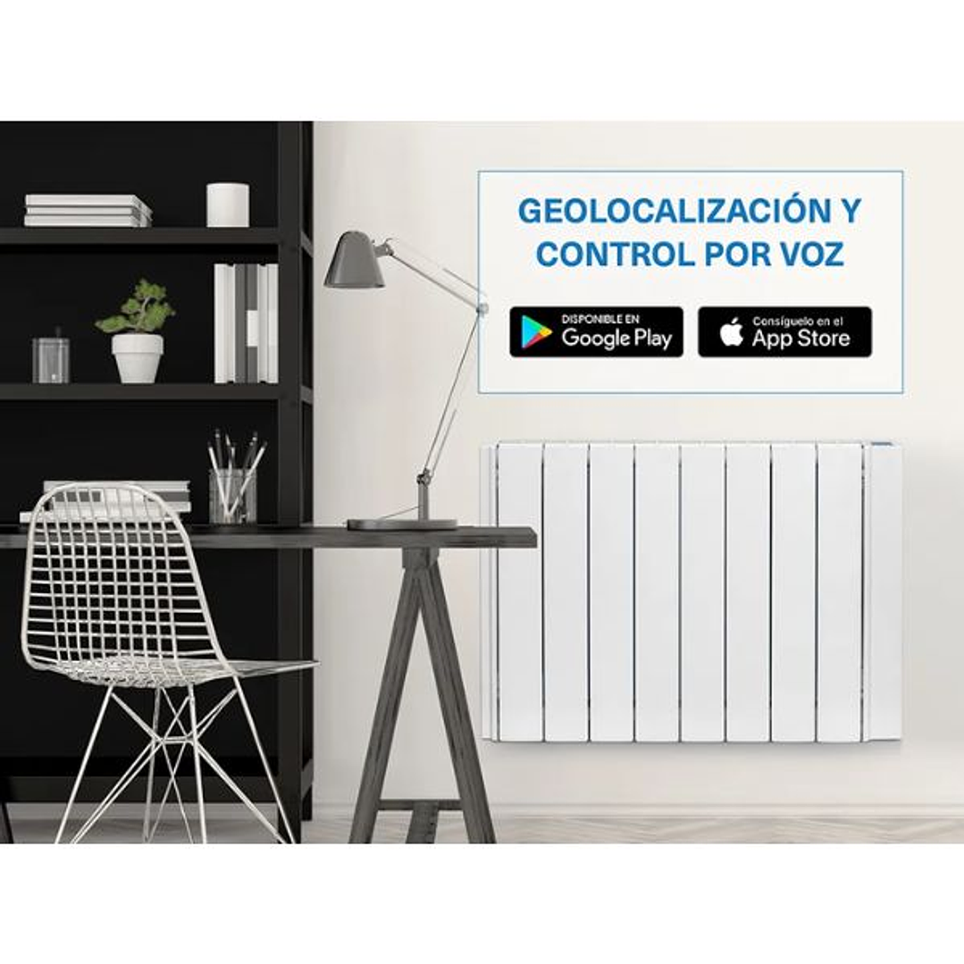 Emisor Eléctrico Digital Programable INGENIUM DIRECT con Control WiFi, Fluido Térmico y Ahorro Energético 2