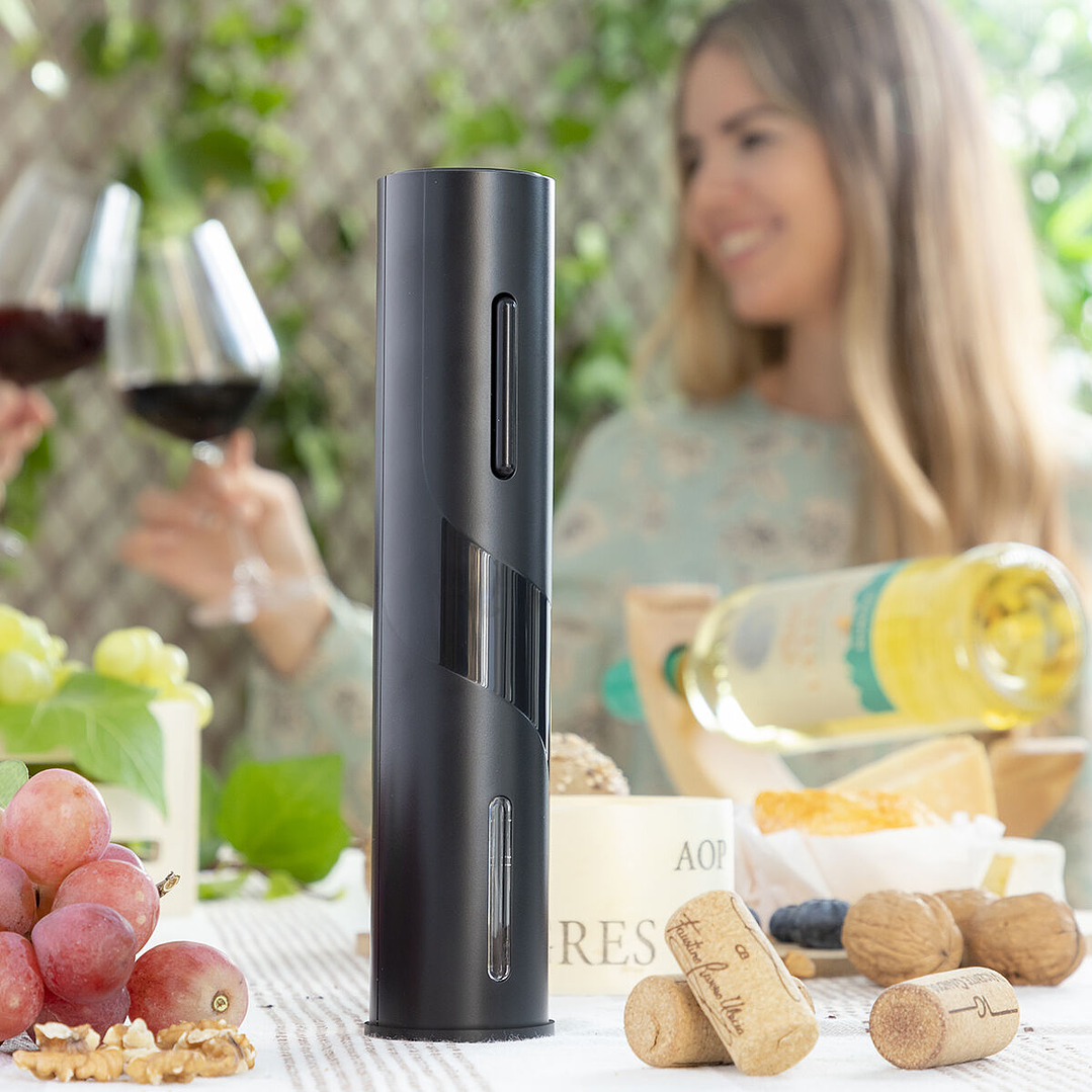 Sacacorchos Eléctrico Corkbot InnovaGoods para Botellas de Vino con Diseño Elegante y Portátil 1