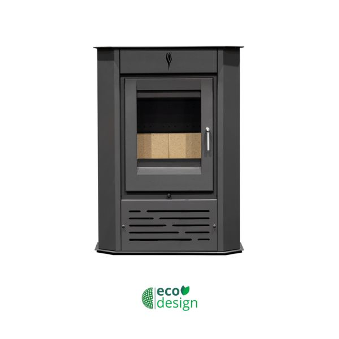 Estufa de Leña SR910 con Ventilación y Cristal Neocerámico – Alta Potencia 6kW 2