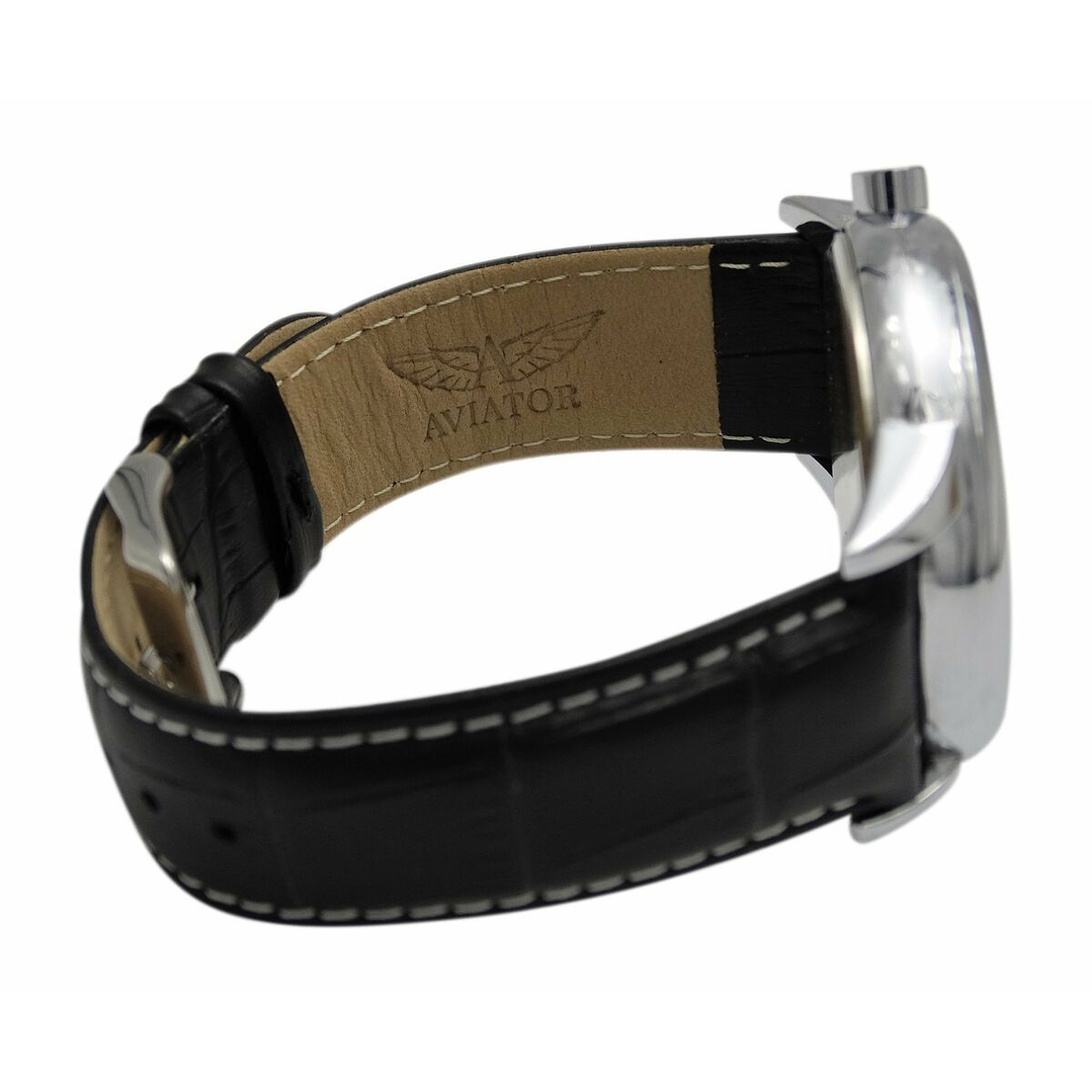 Reloj Aviator Hombre AVW6975G354 Ø45 mm – Diseño Deportivo con Cronógrafo, Horario Mundial y Pulsera de Cuero 2